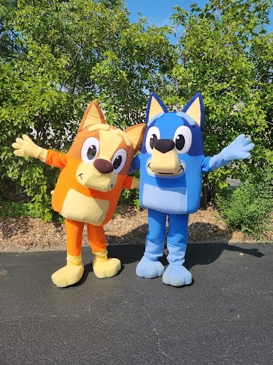 Hire Bingo for birthday parties - Bluey character performer
