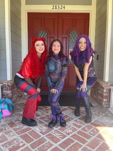 Hire Red for birthday parties - Descendants Rise of Red character performer