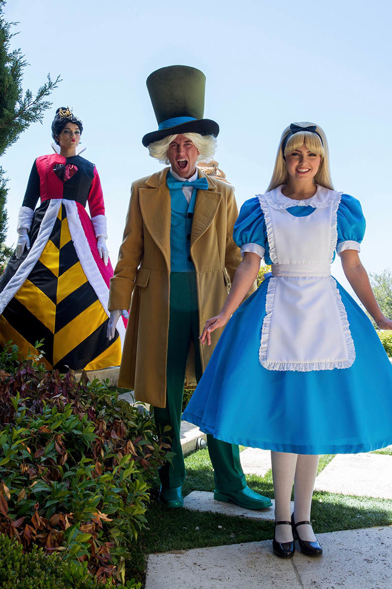 Alice in wonderland party characters for hire in Washington DC